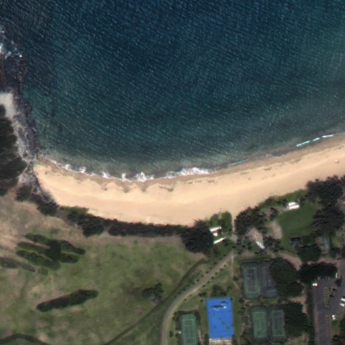 Aerial map of Fleming Beach