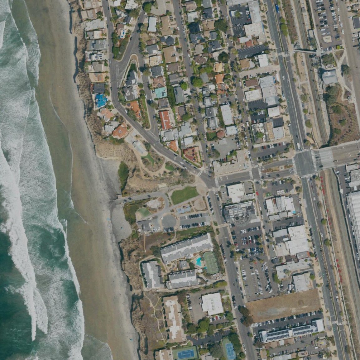 Aerial map of Fletcher Cove Beach Park