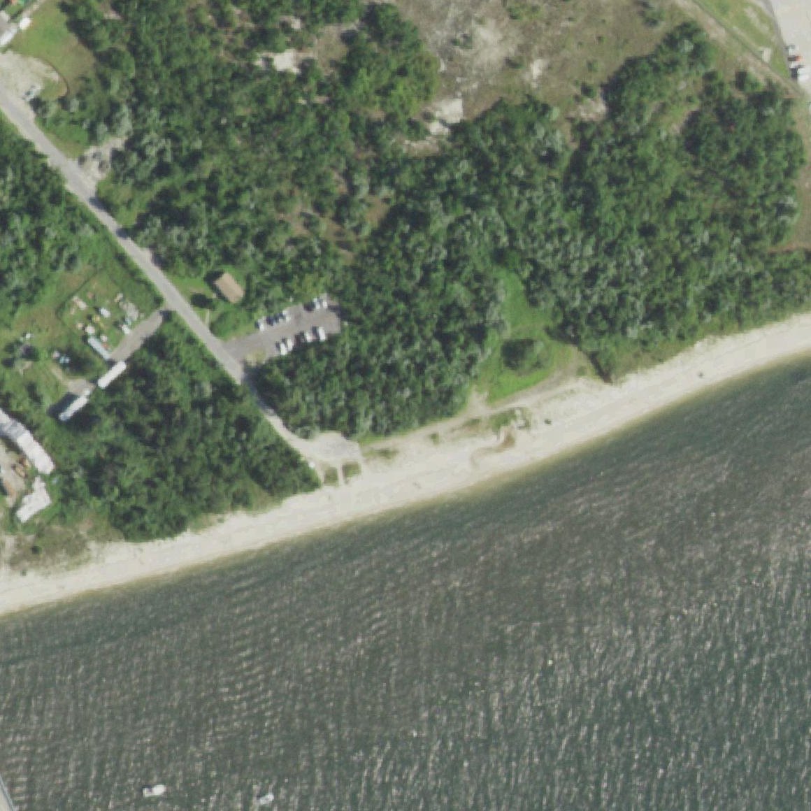 Aerial map of Floyd Bennet Park Beach