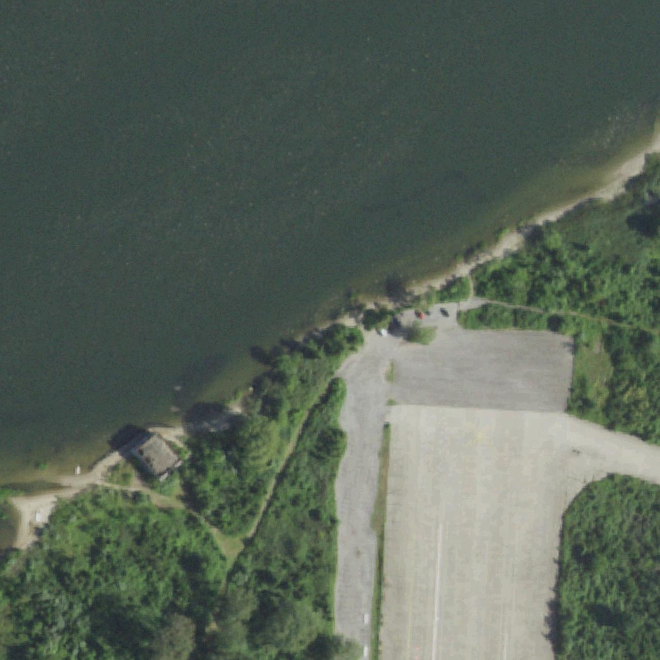 Aerial map of Floyd Bennett North Beach