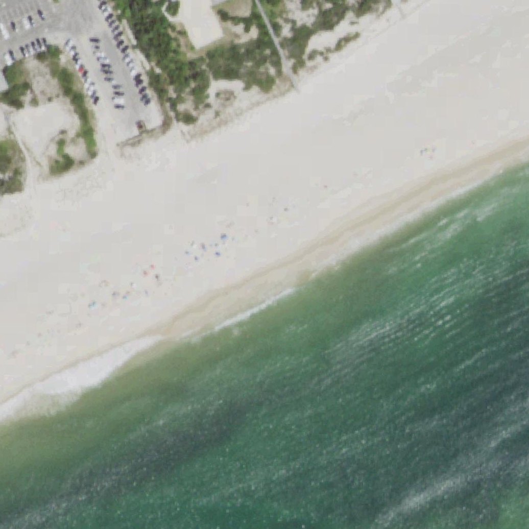 Aerial map of Flying Point Beach