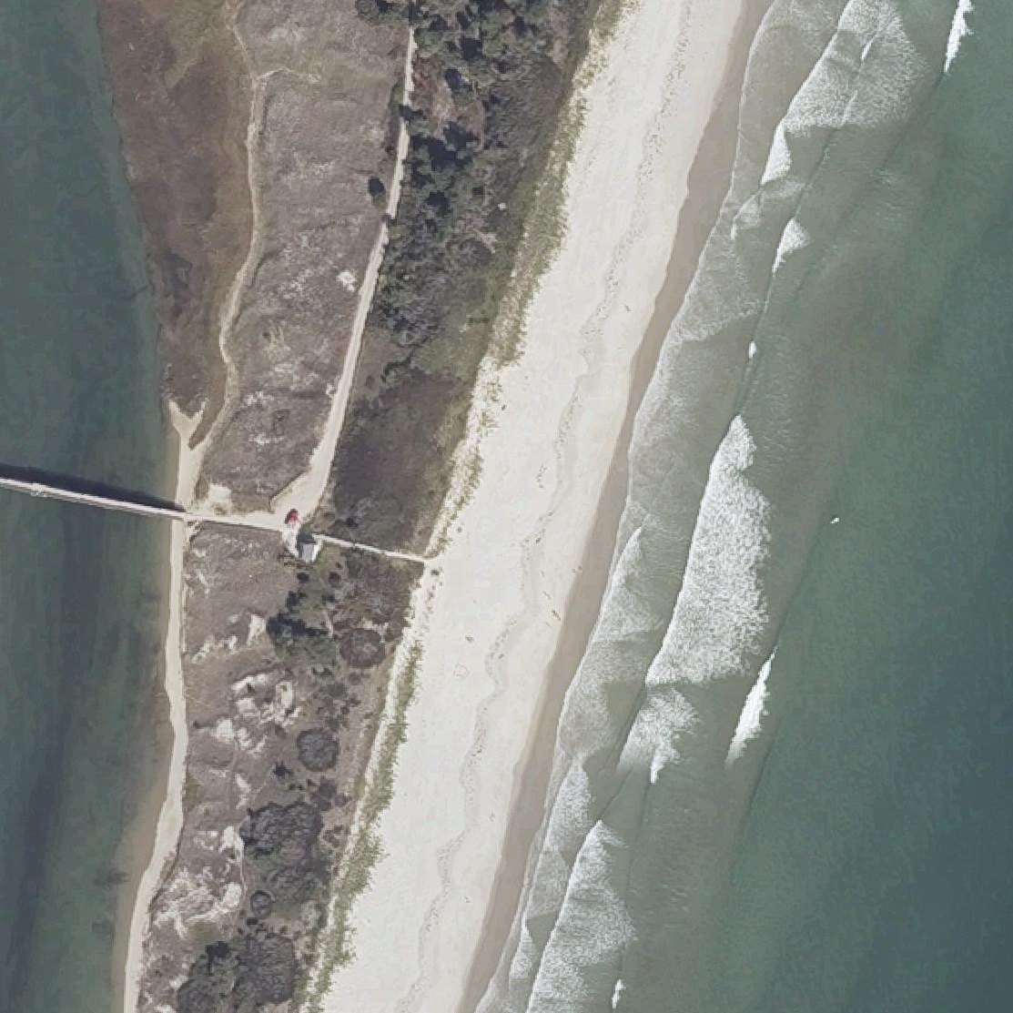 Aerial map of Footbridge Beach