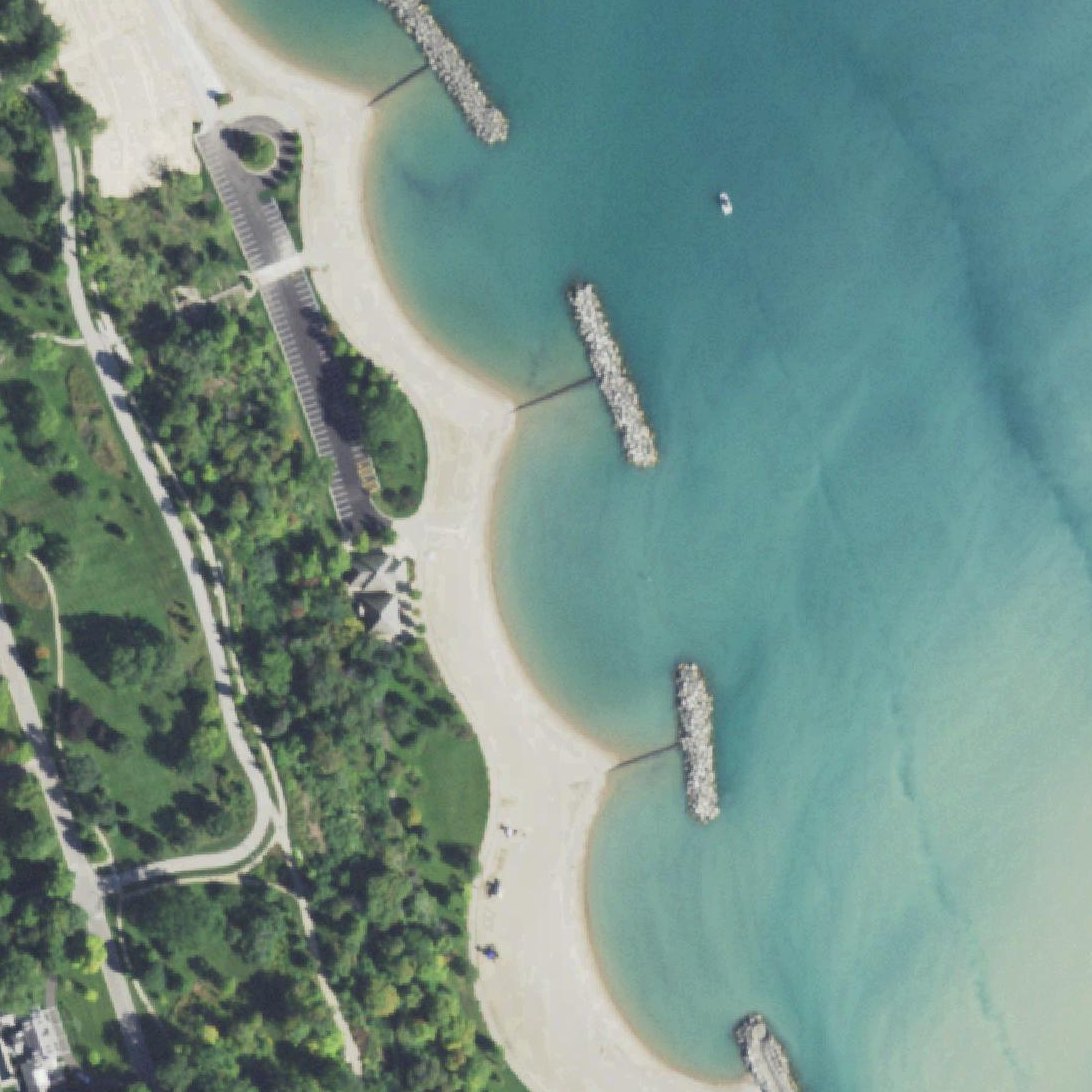 Aerial map of Forest Park Beach