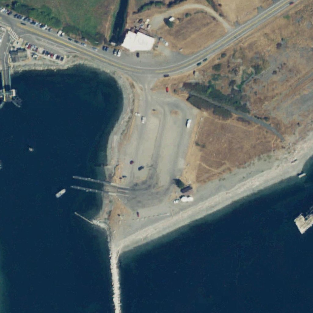 Aerial map of Fort Casey Beach