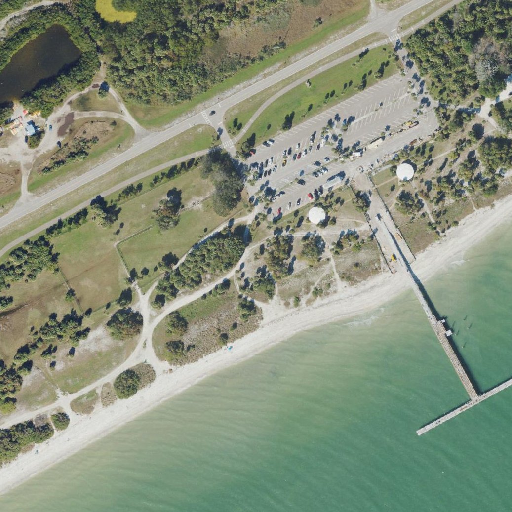 Aerial map of Fort De Soto Dog Park / Beach