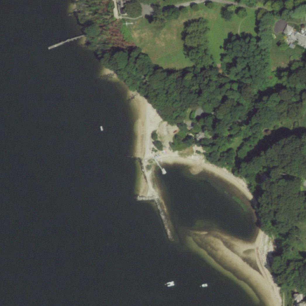 Aerial map of Fort Hill Beach