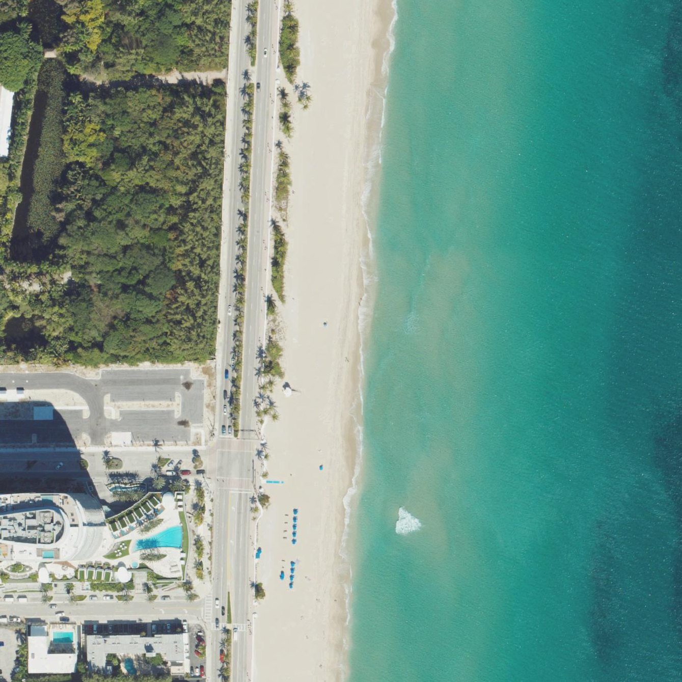 Aerial map of Fort Lauderdale Beach