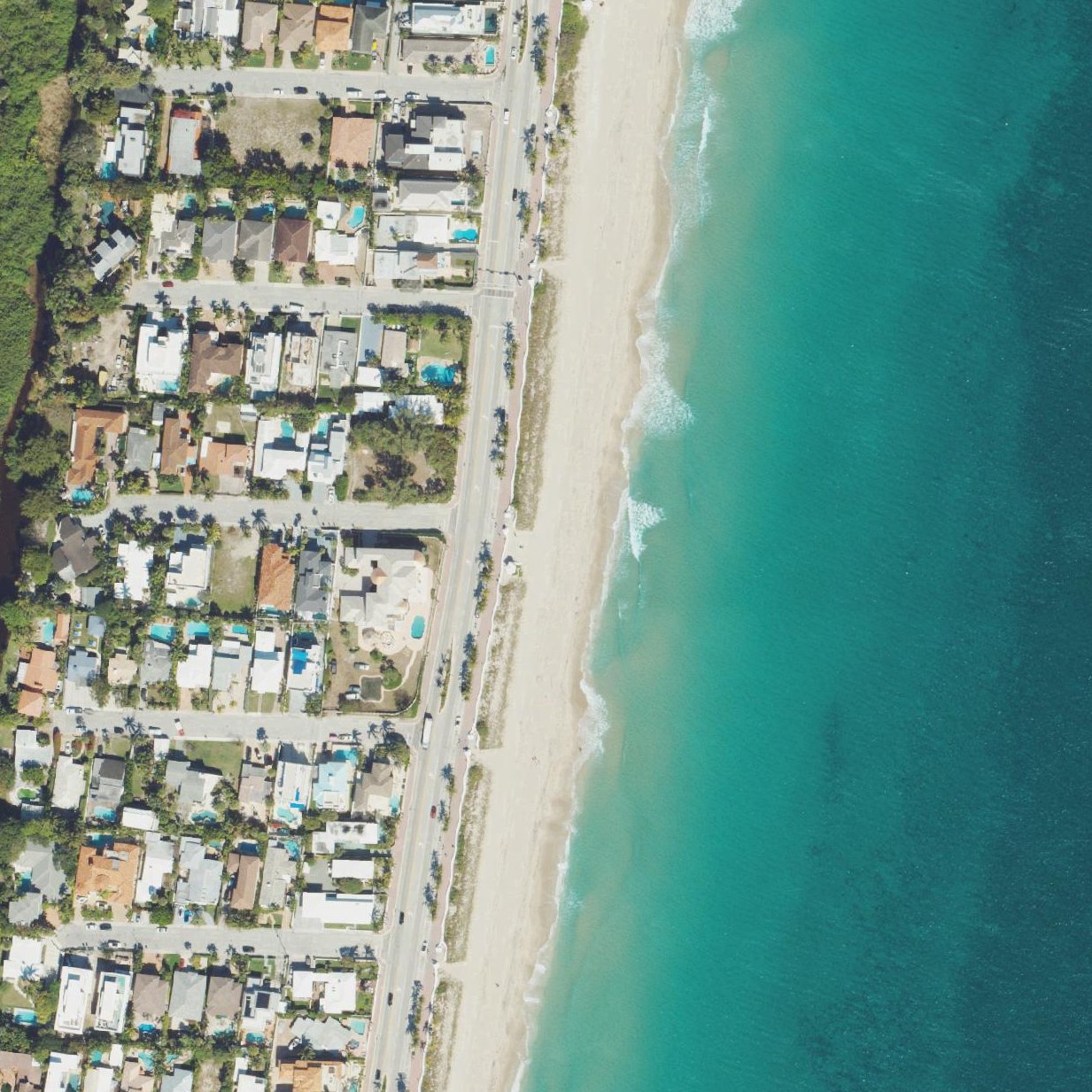 Aerial map of Fort Lauderdale Beaches