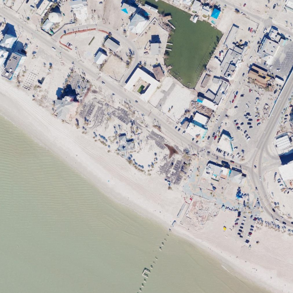 Aerial map of Fort Myers Beach