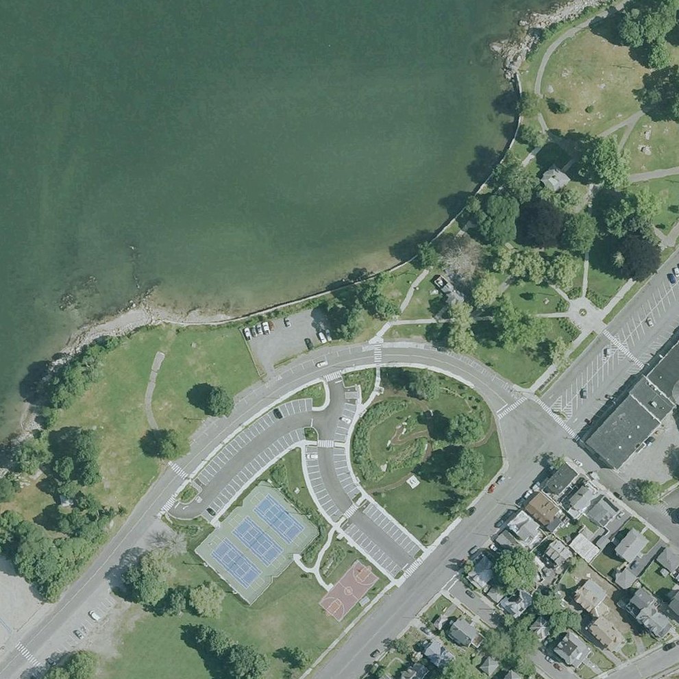 Aerial map of Fort Pickering Beach