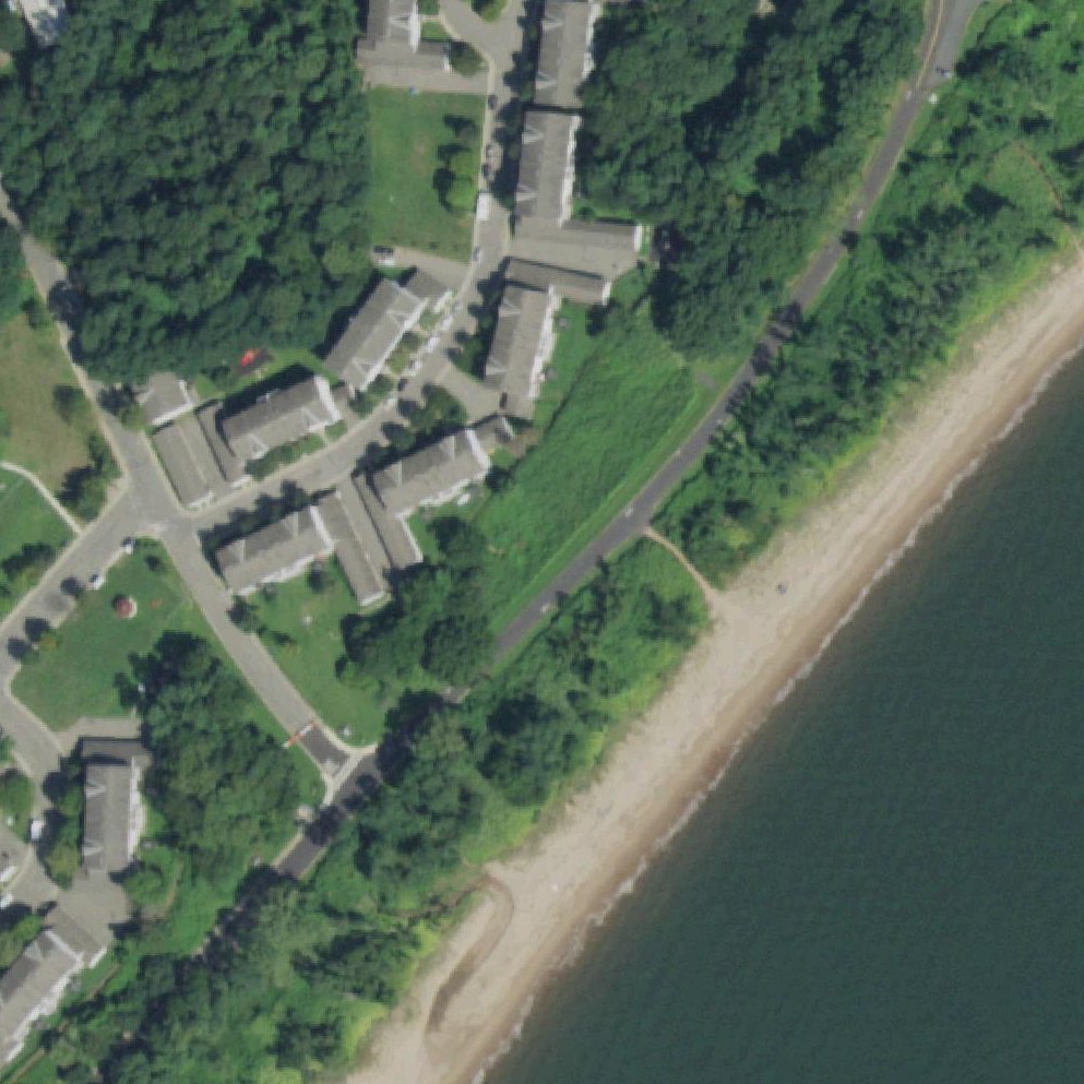 Aerial map of Fort Wadsworth Beach