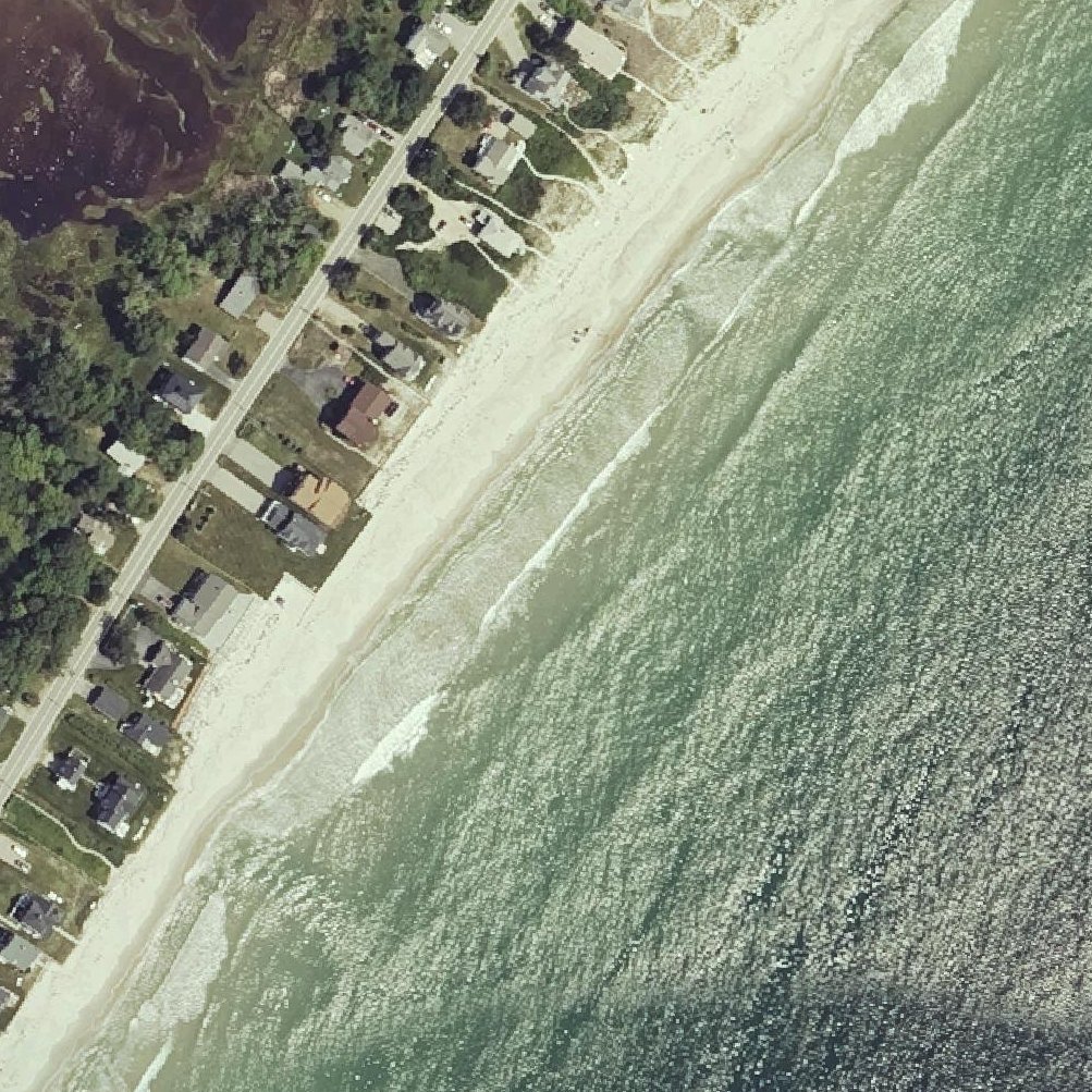 Aerial map of Fortunes Rocks Beach