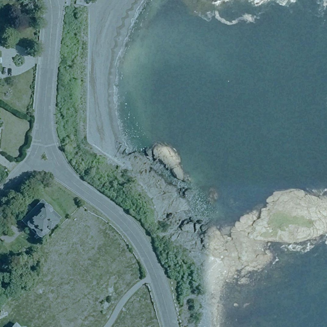 Aerial map of Forty Step Beach