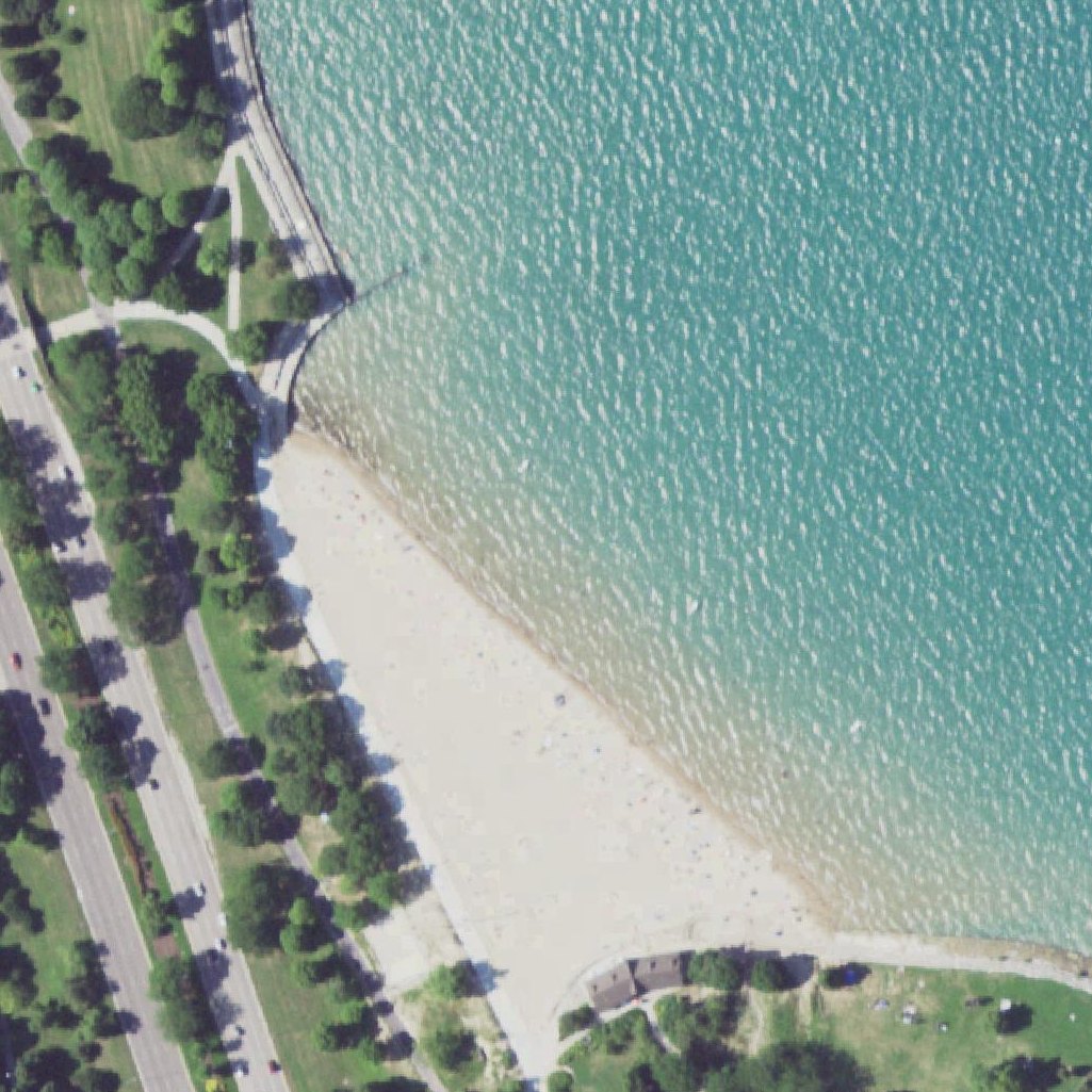 Aerial map of Foster Beach