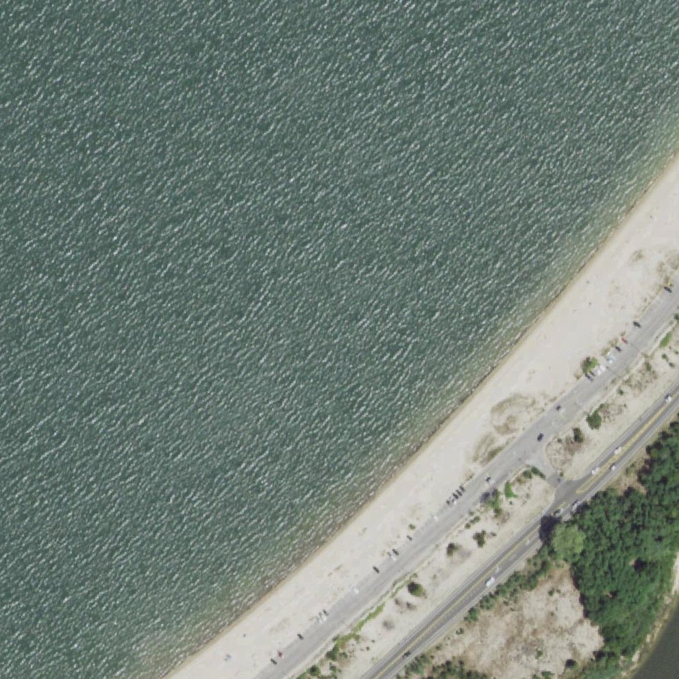 Aerial map of Foster Memorial Bathing Beach
