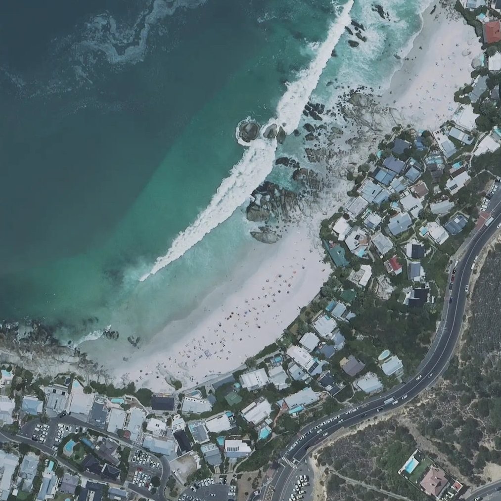 Aerial map of Fourth Beach