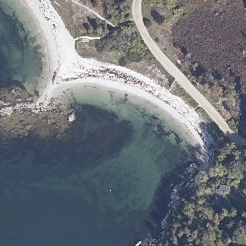 Aerial map of Fowler Beach