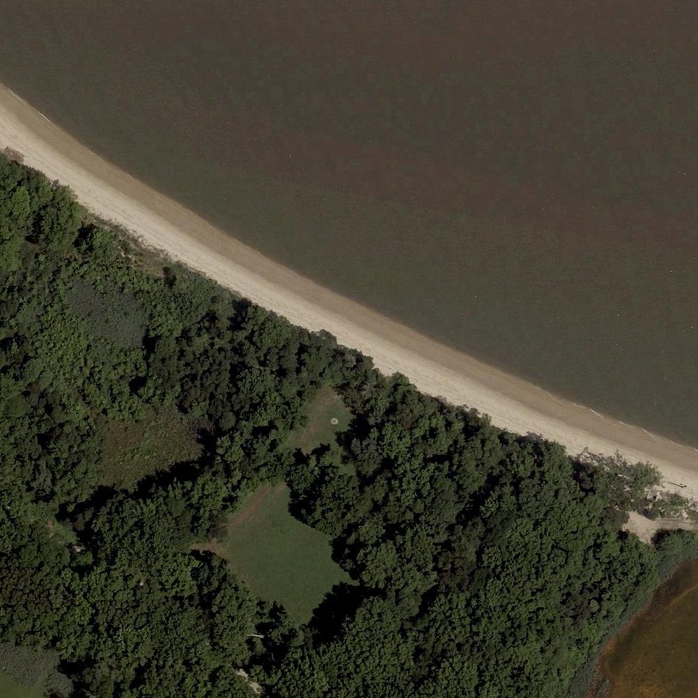 Aerial map of Fraland Beach