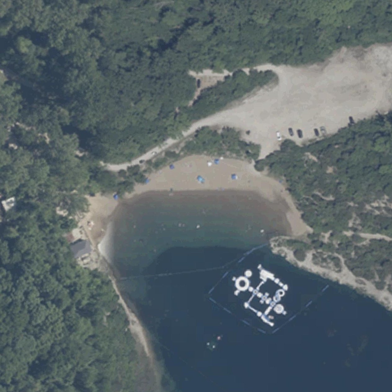 Aerial map of France Park Beach