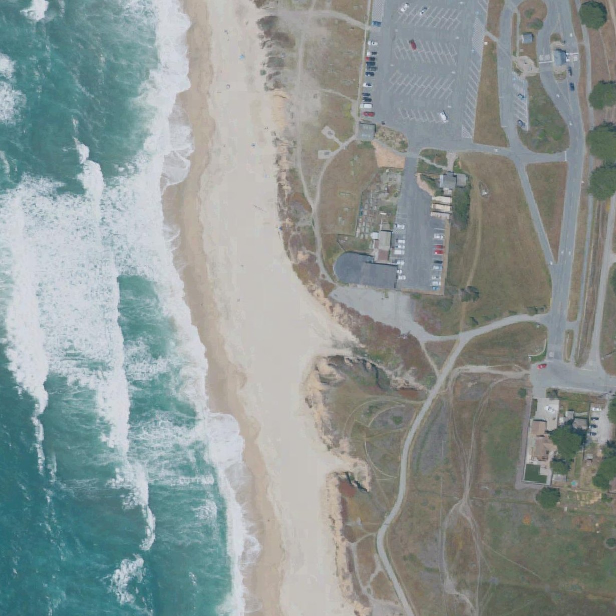 Aerial map of Francis Beach