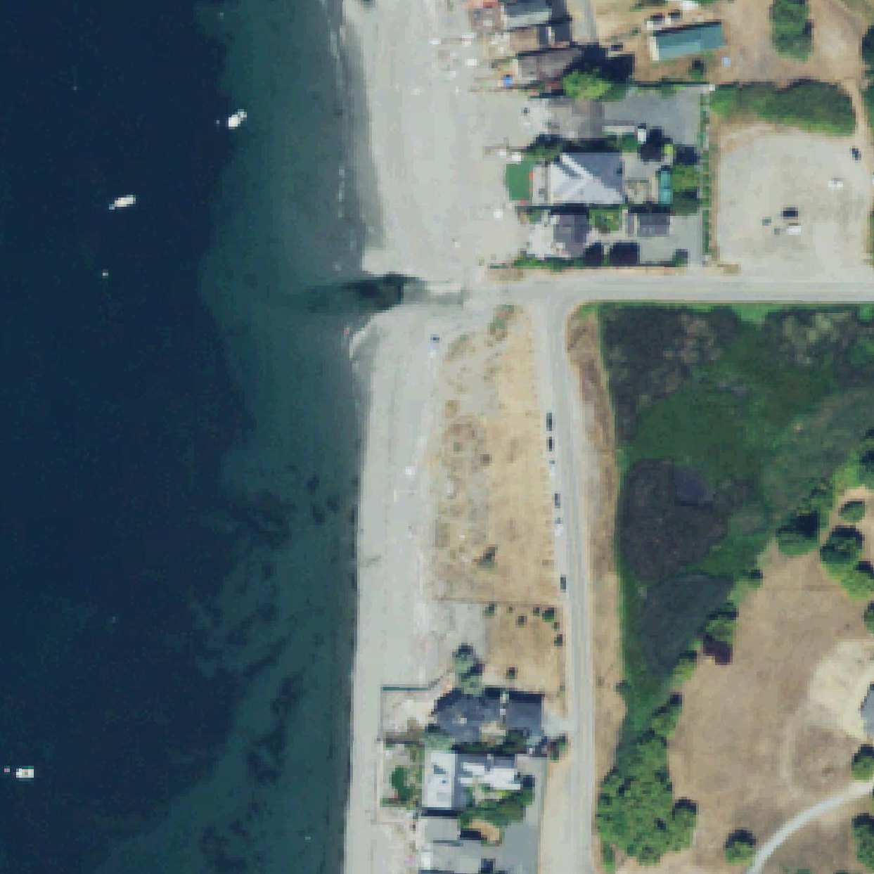 Aerial map of Frank D. Robinson Beach County Park