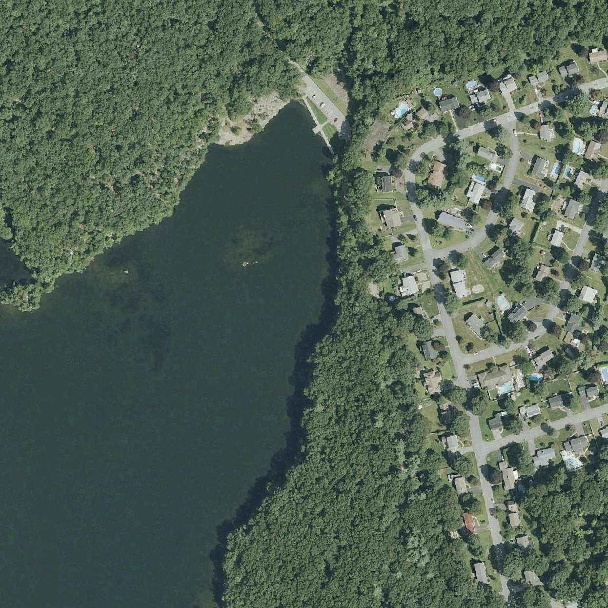 Aerial map of Frank Moody State Beach