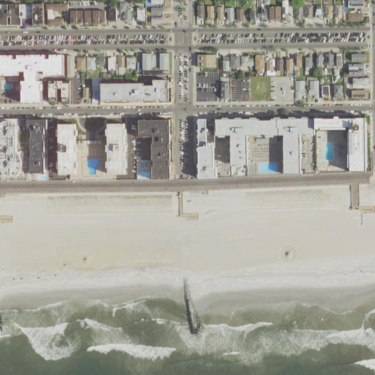 Aerial map of Franklin Boulevard Beach
