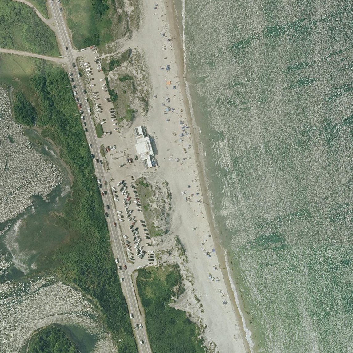 Aerial map of Fred Benson Town Beach