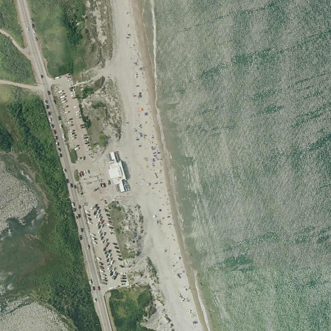 Aerial map of Frederick J. Benson Town Beach