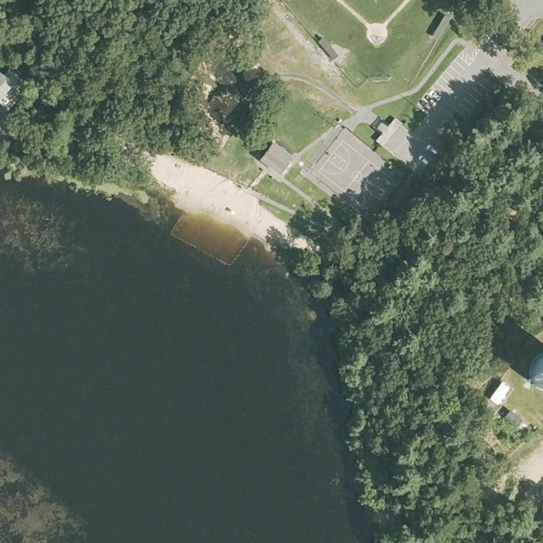 Aerial map of Freeman Lake Beach