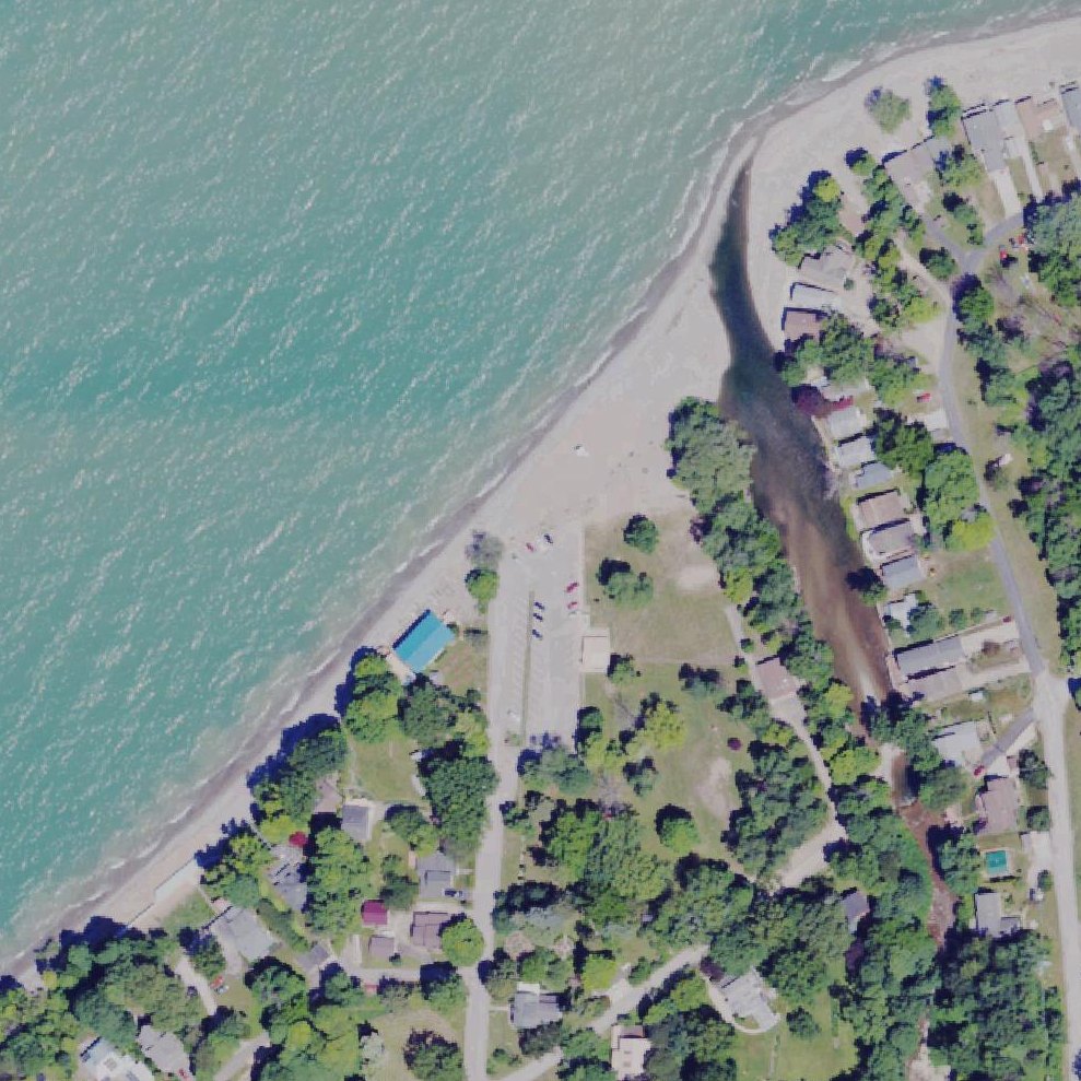 Aerial map of Freeport Beach