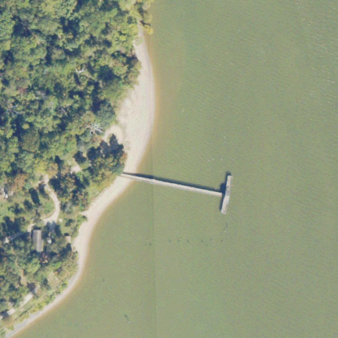 Aerial map of Freestone Point Beach