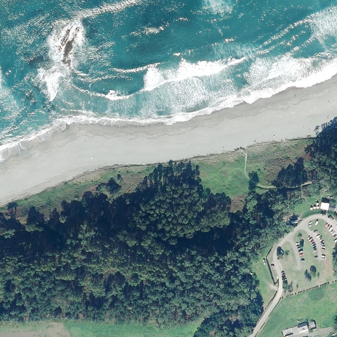 Aerial map of Frexulfe Beach