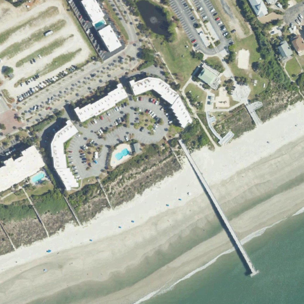 Aerial map of Front Beach IOP