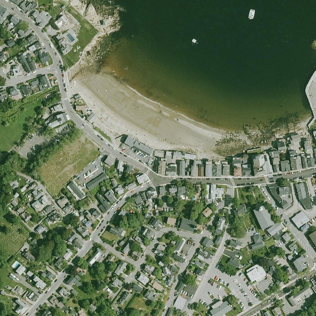 Aerial map of Front Beach