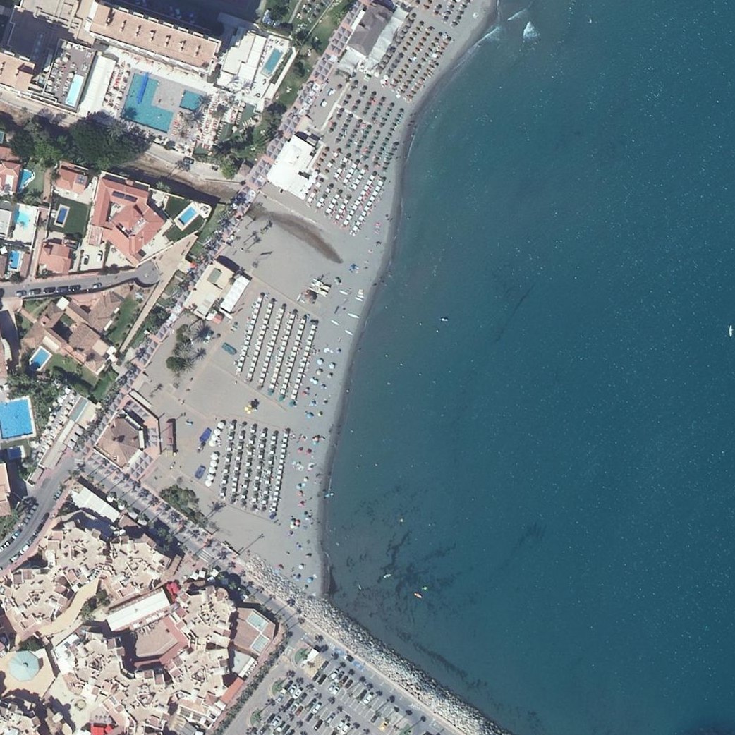 Aerial map of Fuente Salud Beach