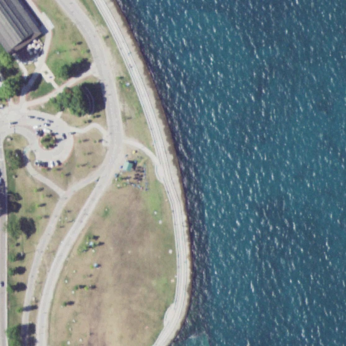 Aerial map of Fullerton Beach