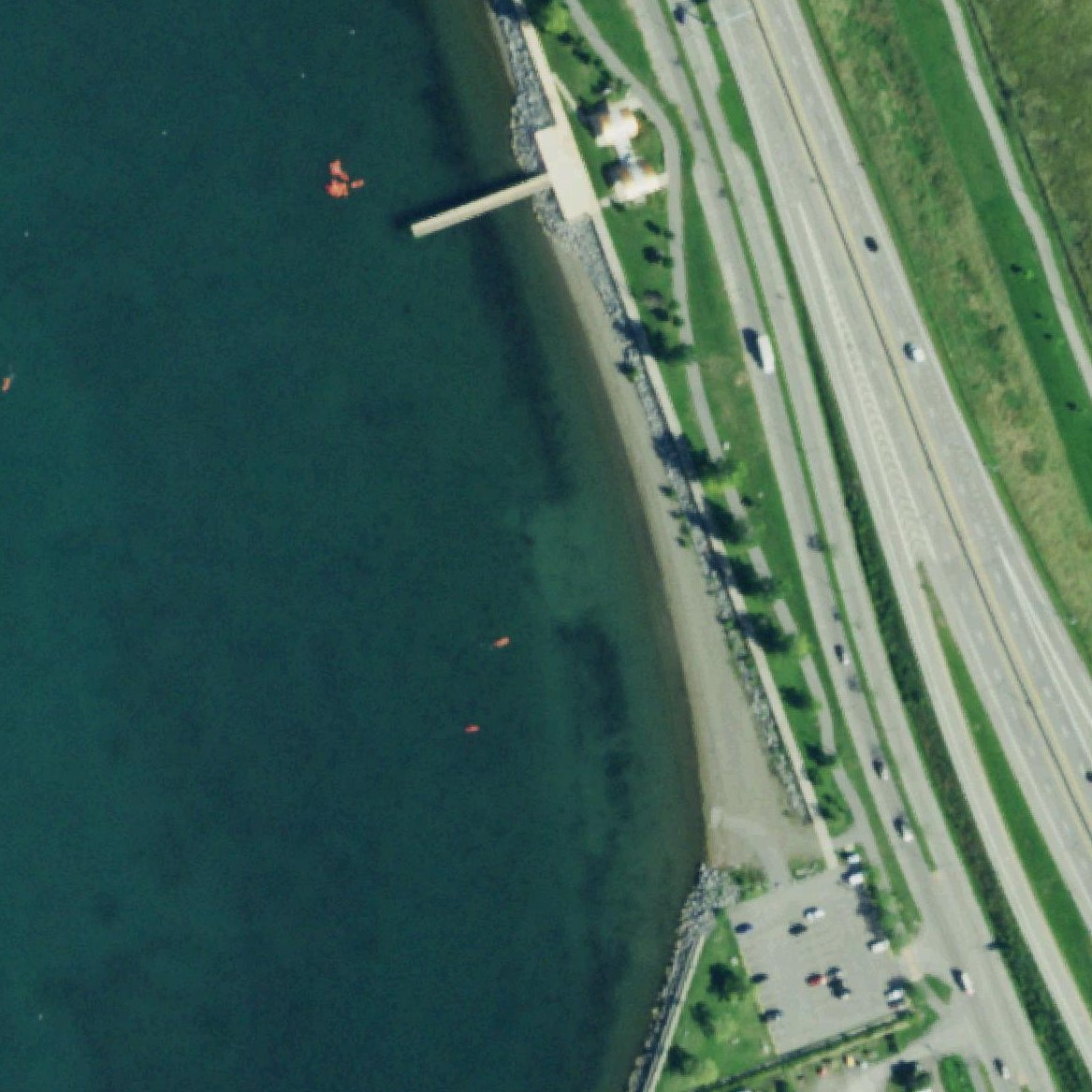 Aerial map of Gallagher Beach