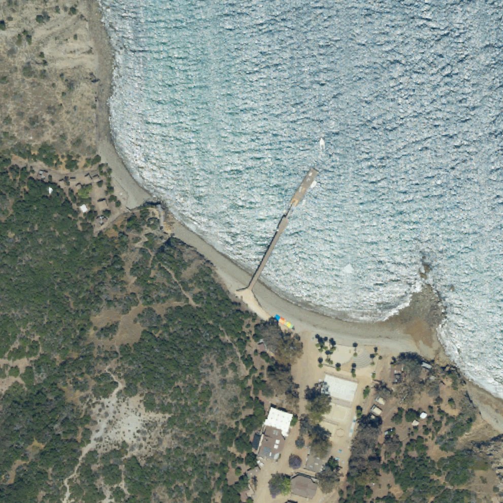Aerial map of Gallagher Beach