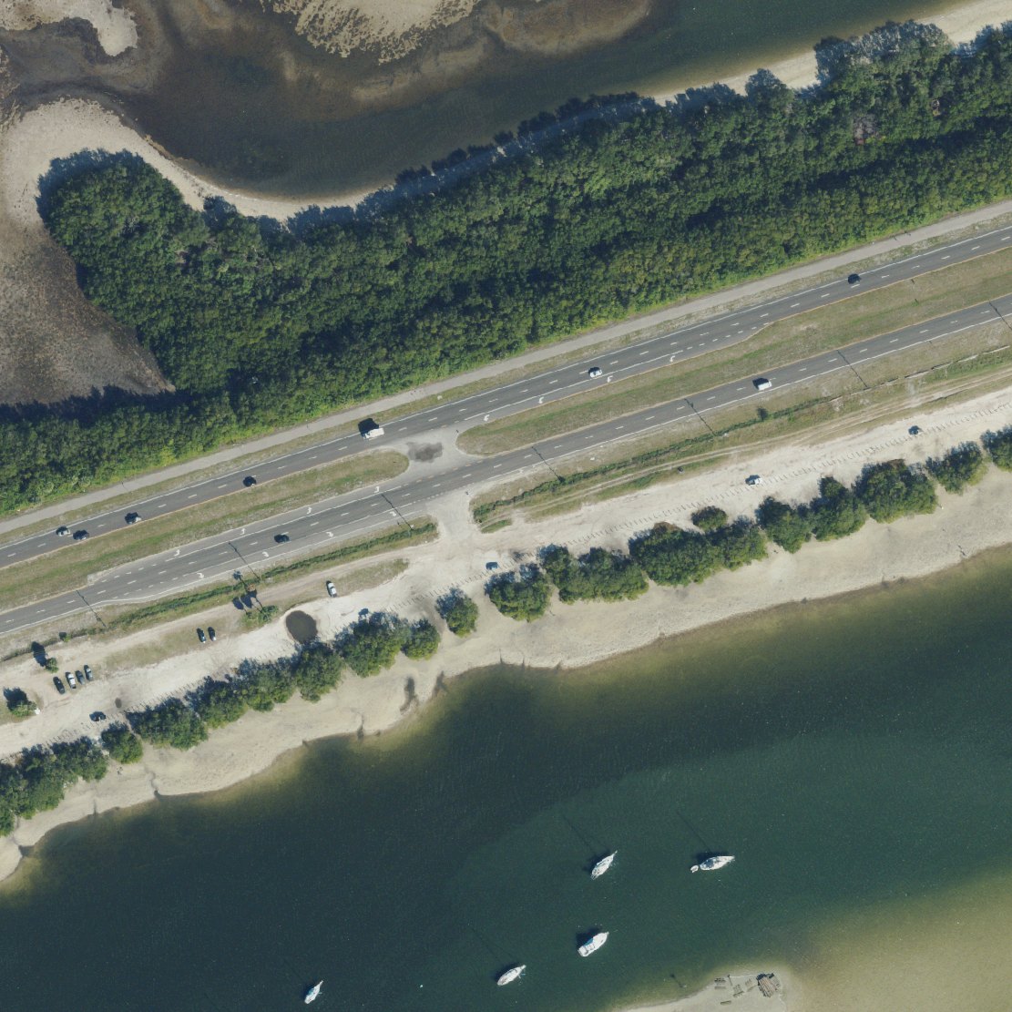 Aerial map of Gandy Beach Mangroves