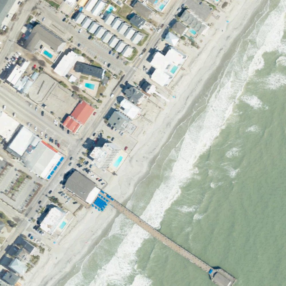 Aerial map of Garden City Beach