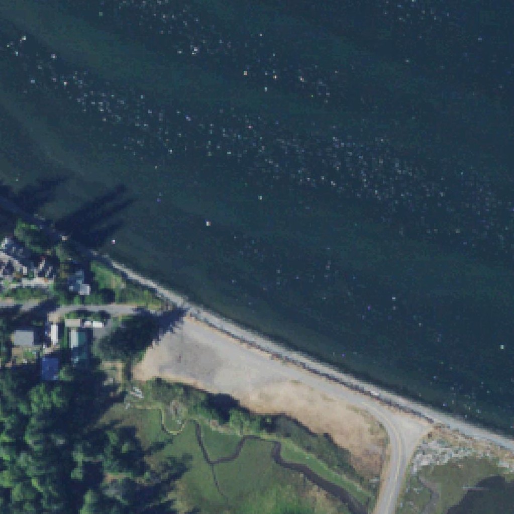 Aerial map of Gardiner Beach