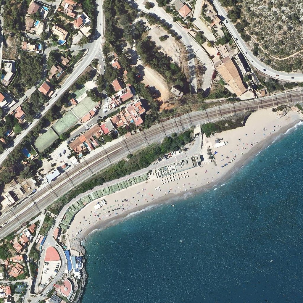 Aerial map of Garraf