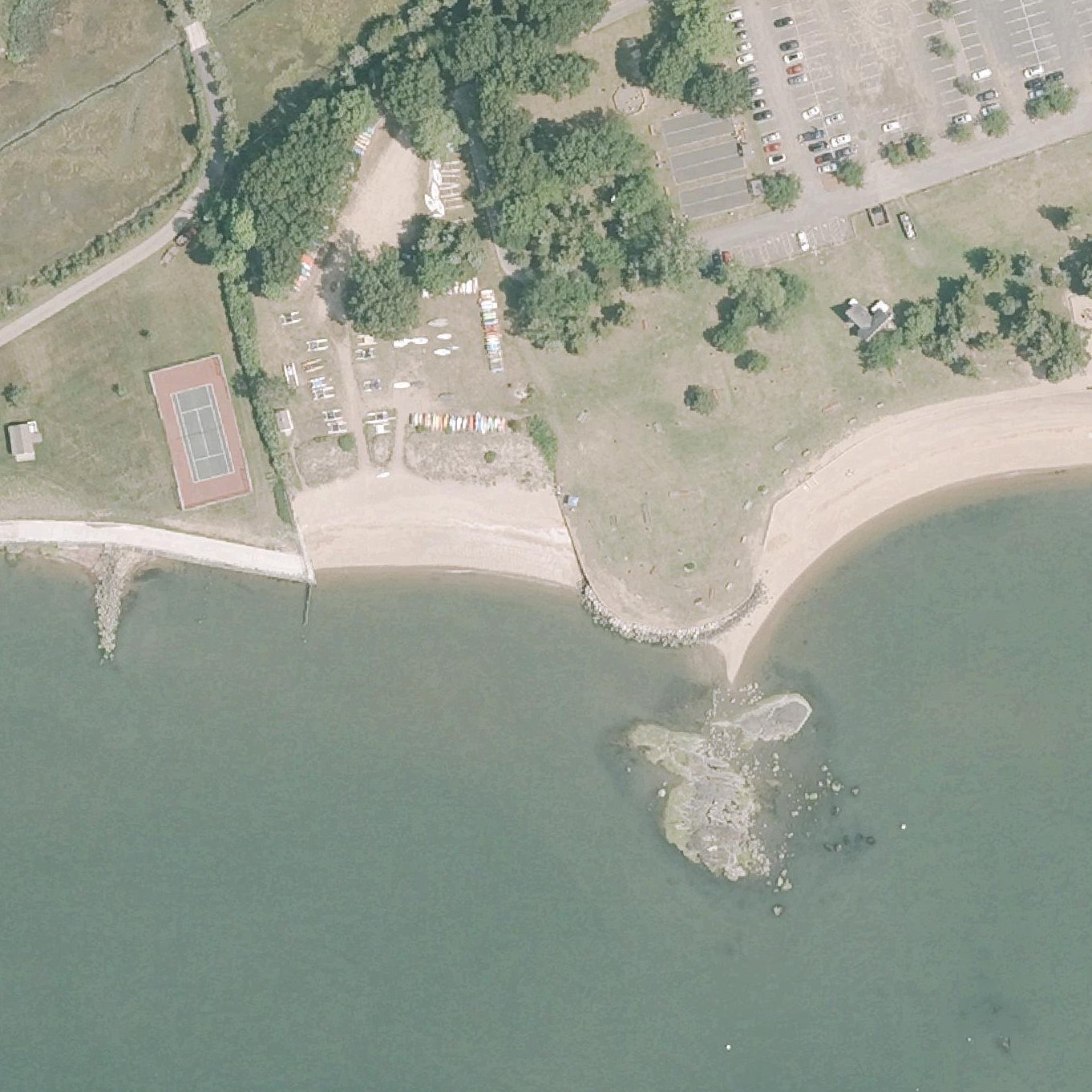 Aerial map of Garvan Point Beach