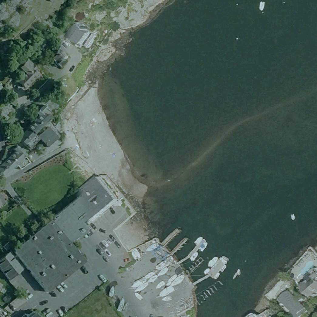 Aerial map of Gas House Beach