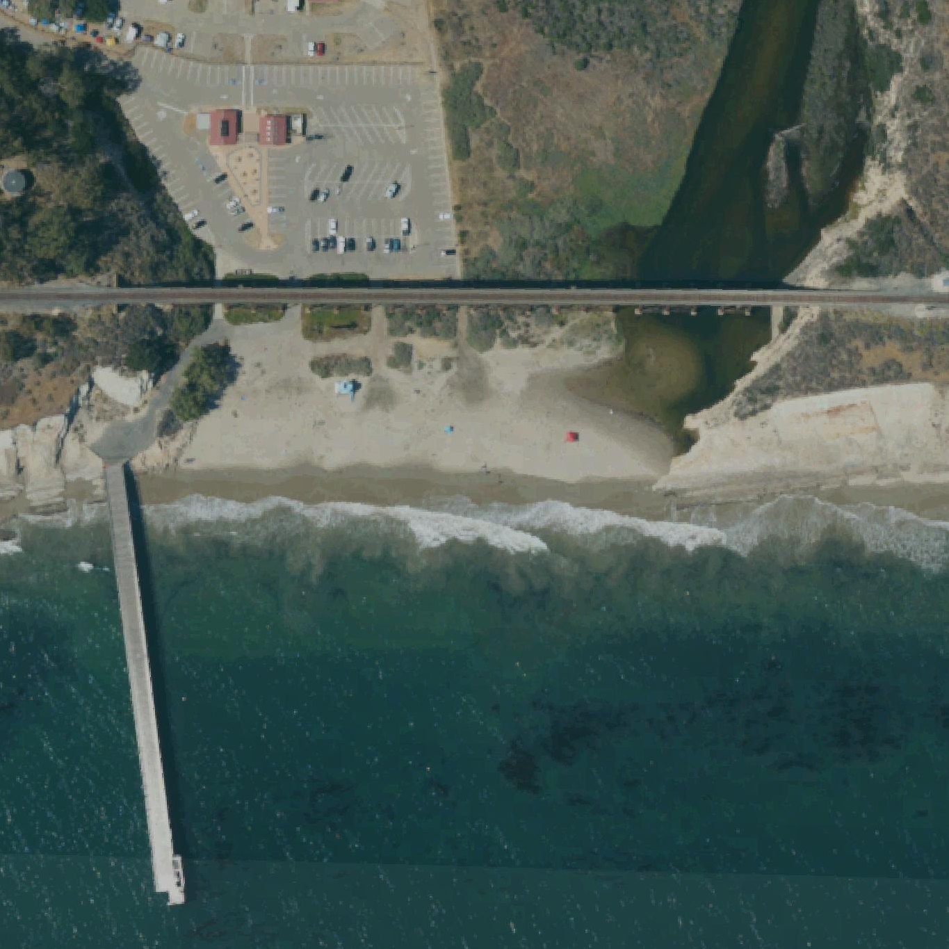 Aerial map of Gaviota Beach