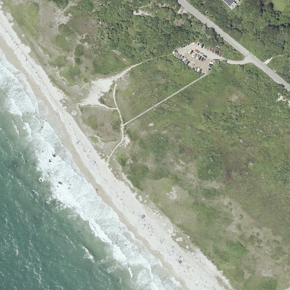 Aerial map of Gay Head Town Beach