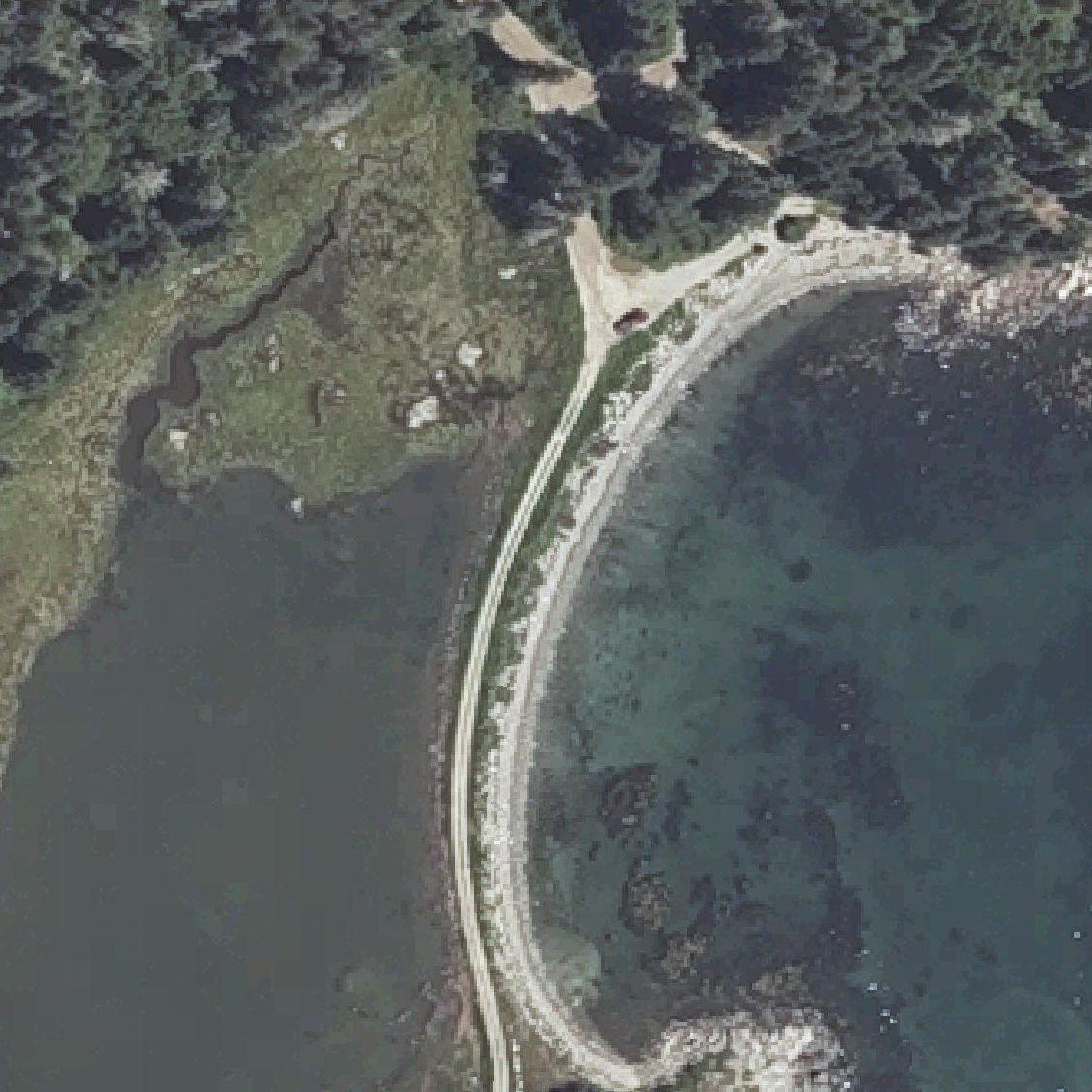 Aerial map of Geary's beach