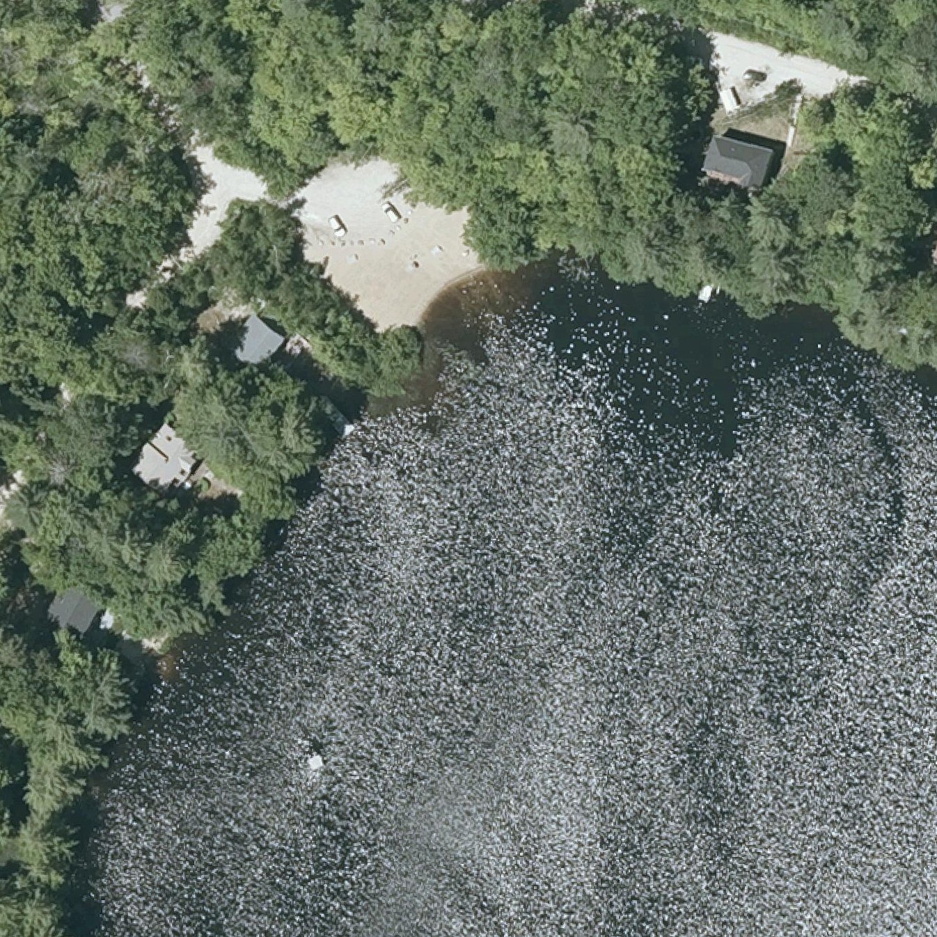Aerial map of Geneva Beach