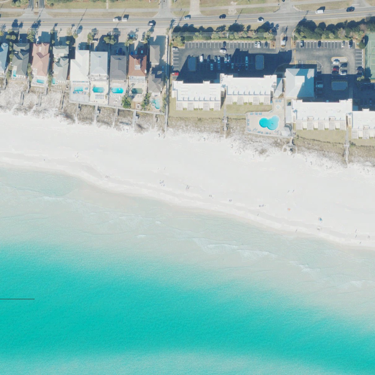 Aerial map of Geronimo Street Beach Access